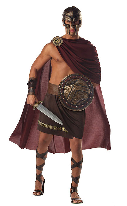 Mens Greek Spartan Warrior Costume